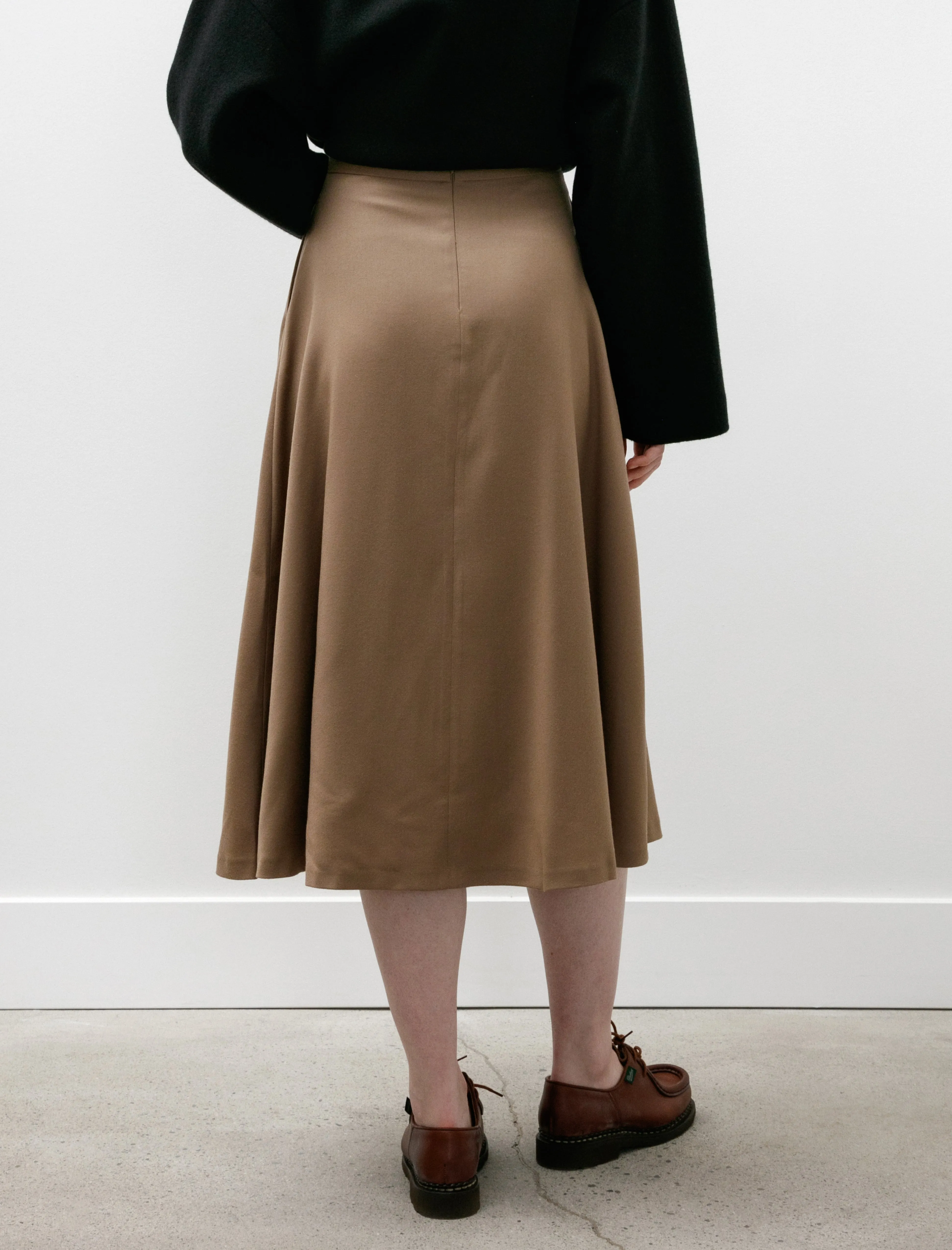 A Line Skirt Light Camel