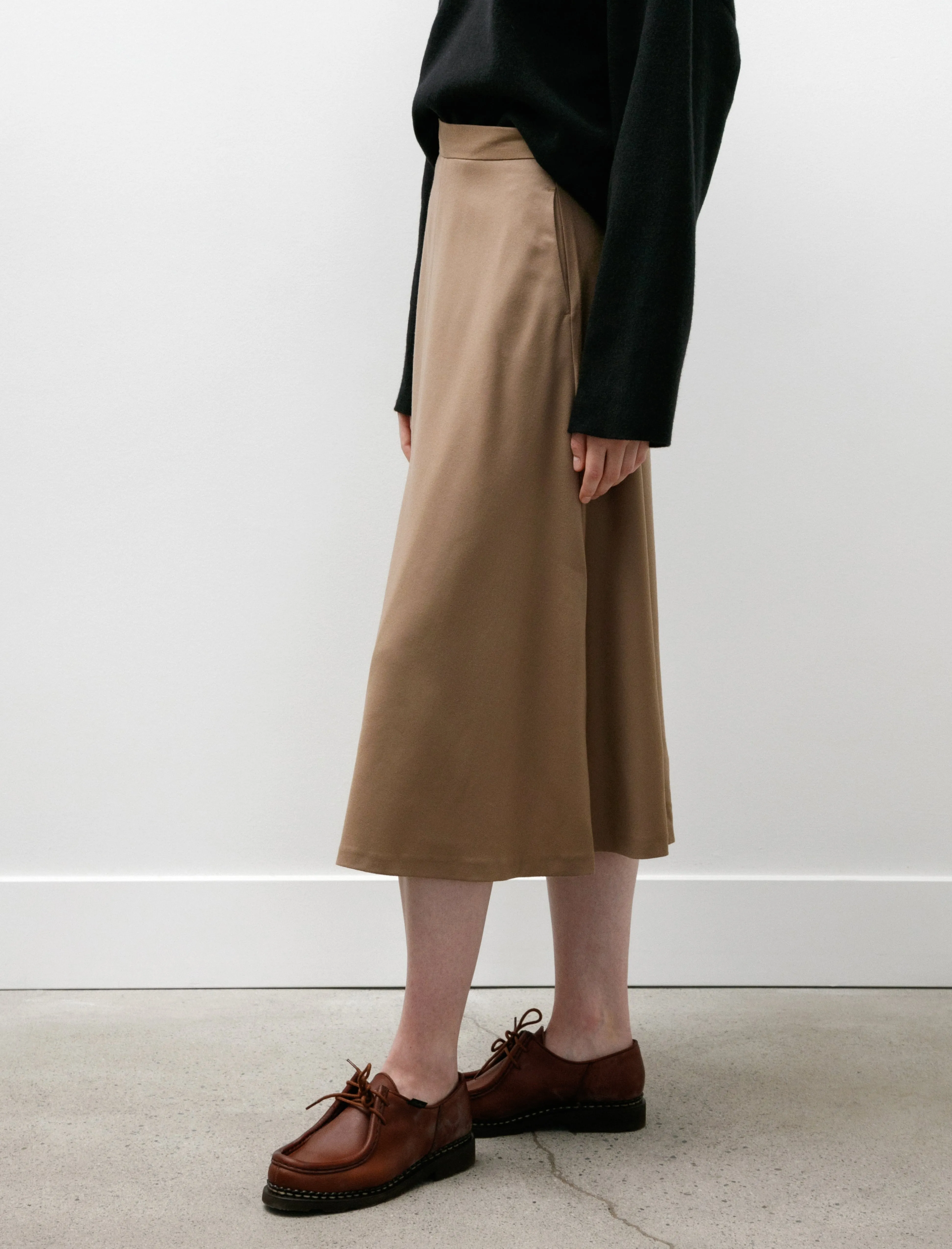 A Line Skirt Light Camel