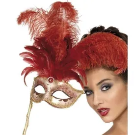 Baroque Fantasy Eyemask Adult Red