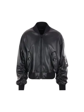 Bomber Jacket - Faux Leather