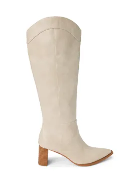 Bonnye Knee High Boot in Ivory