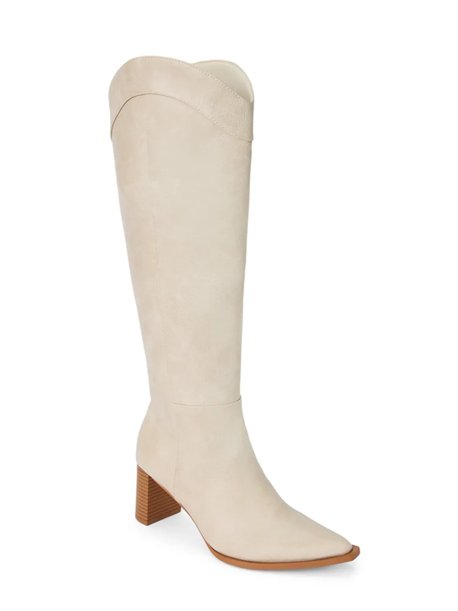 Bonnye Knee High Boot in Ivory