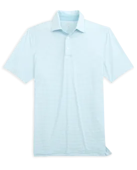 brrr°-eeze Meadowbrook Stripe Polo- Clearwater Blue