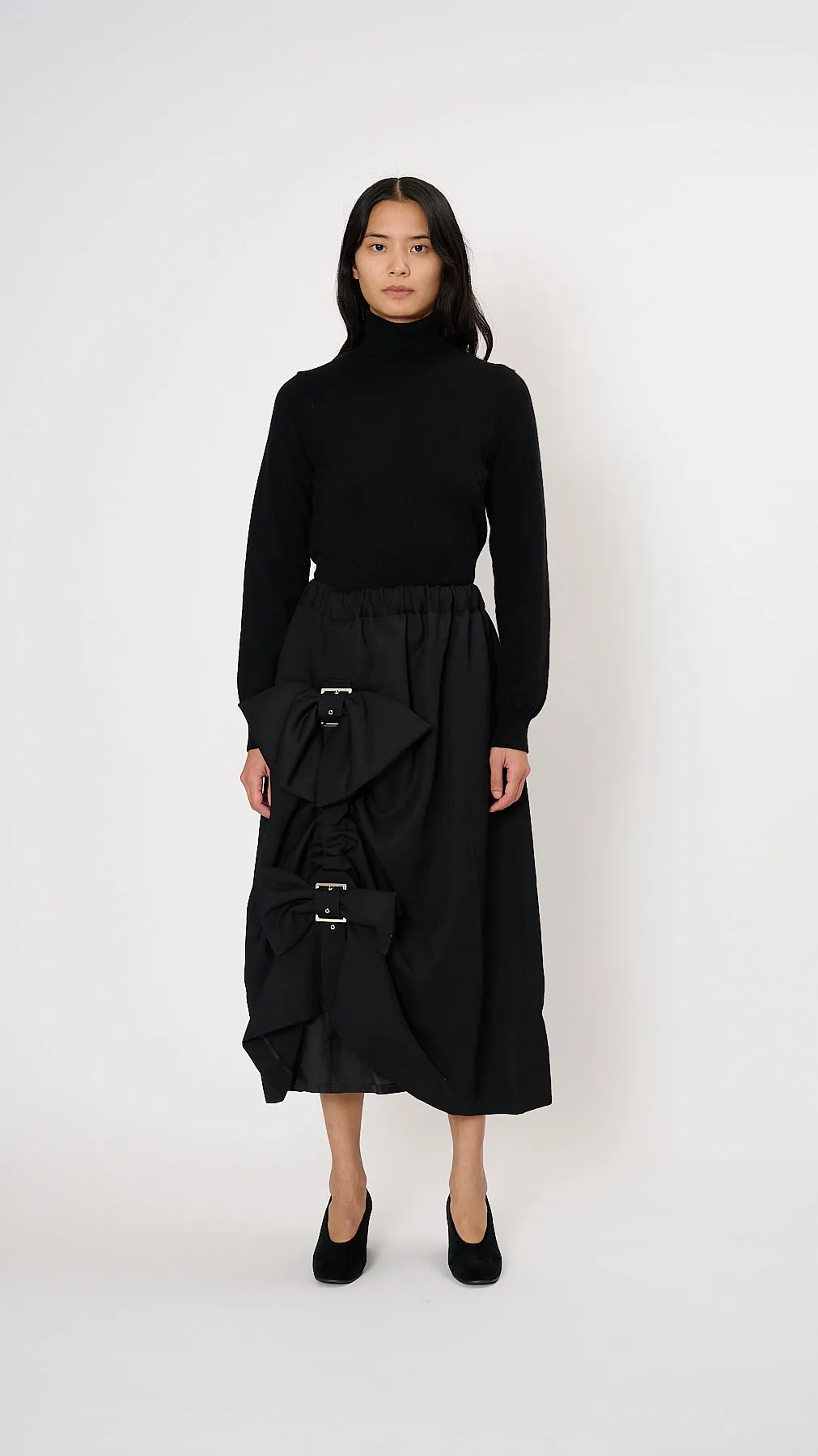 Buckle Skirt in Black