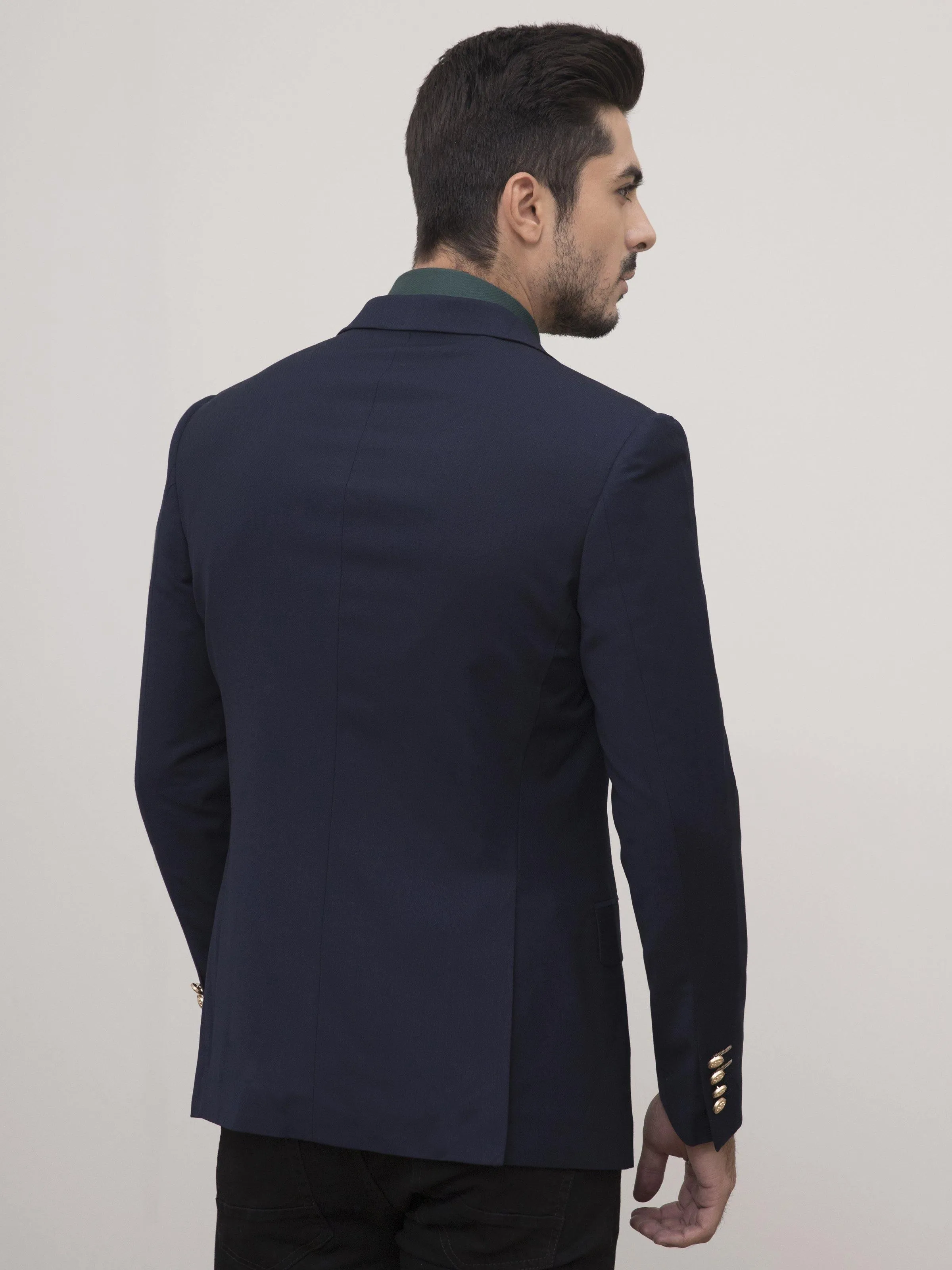 CASUAL COAT DOUBLE BREASTED SLIM FIT NAVY