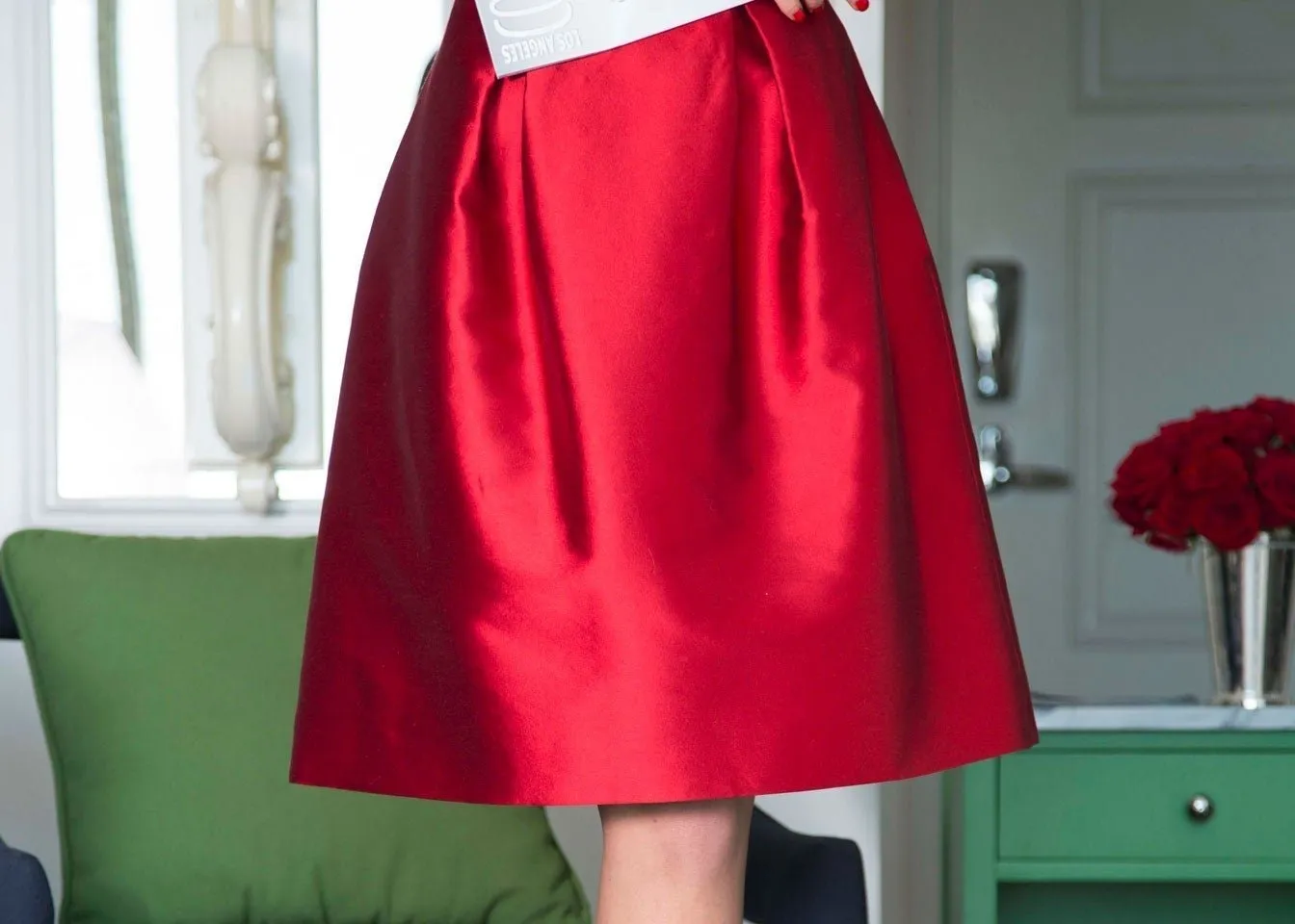 Classic A-line Cocktail Skirt with Pockets — The Diana II