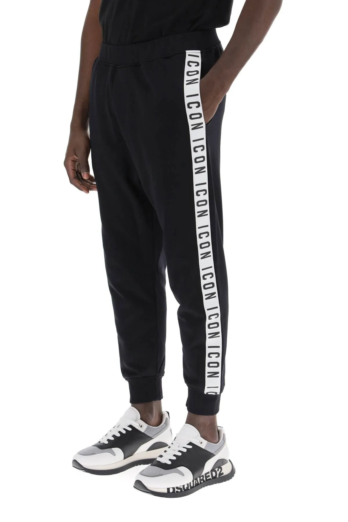 dan joggers with icon bands