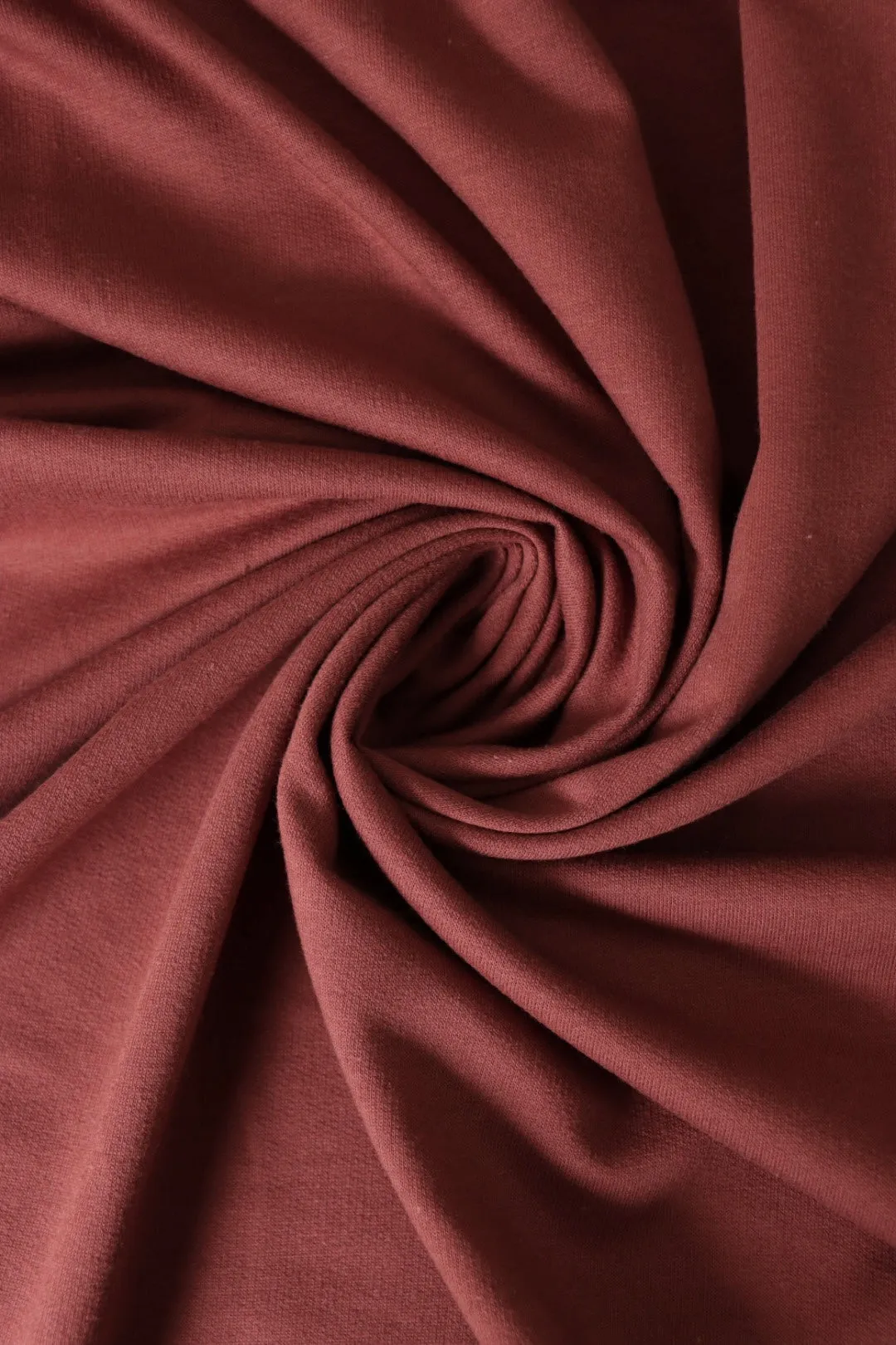 Dark Marsala Cotton Spandex French Terry