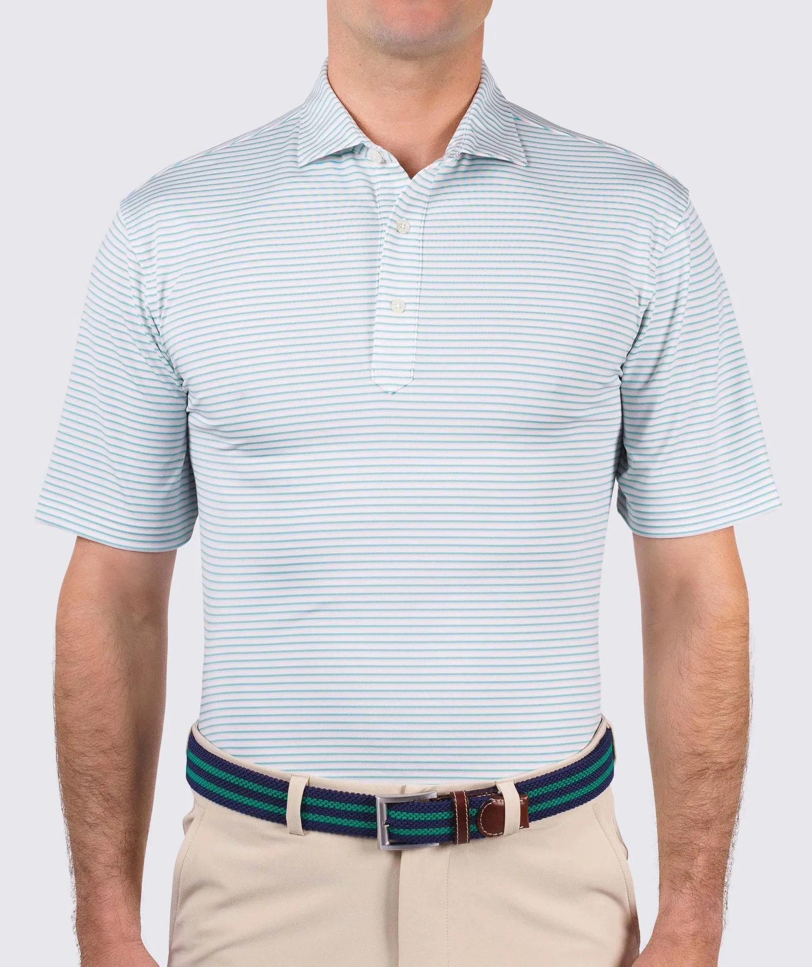 Dean Stripe Performance Polo