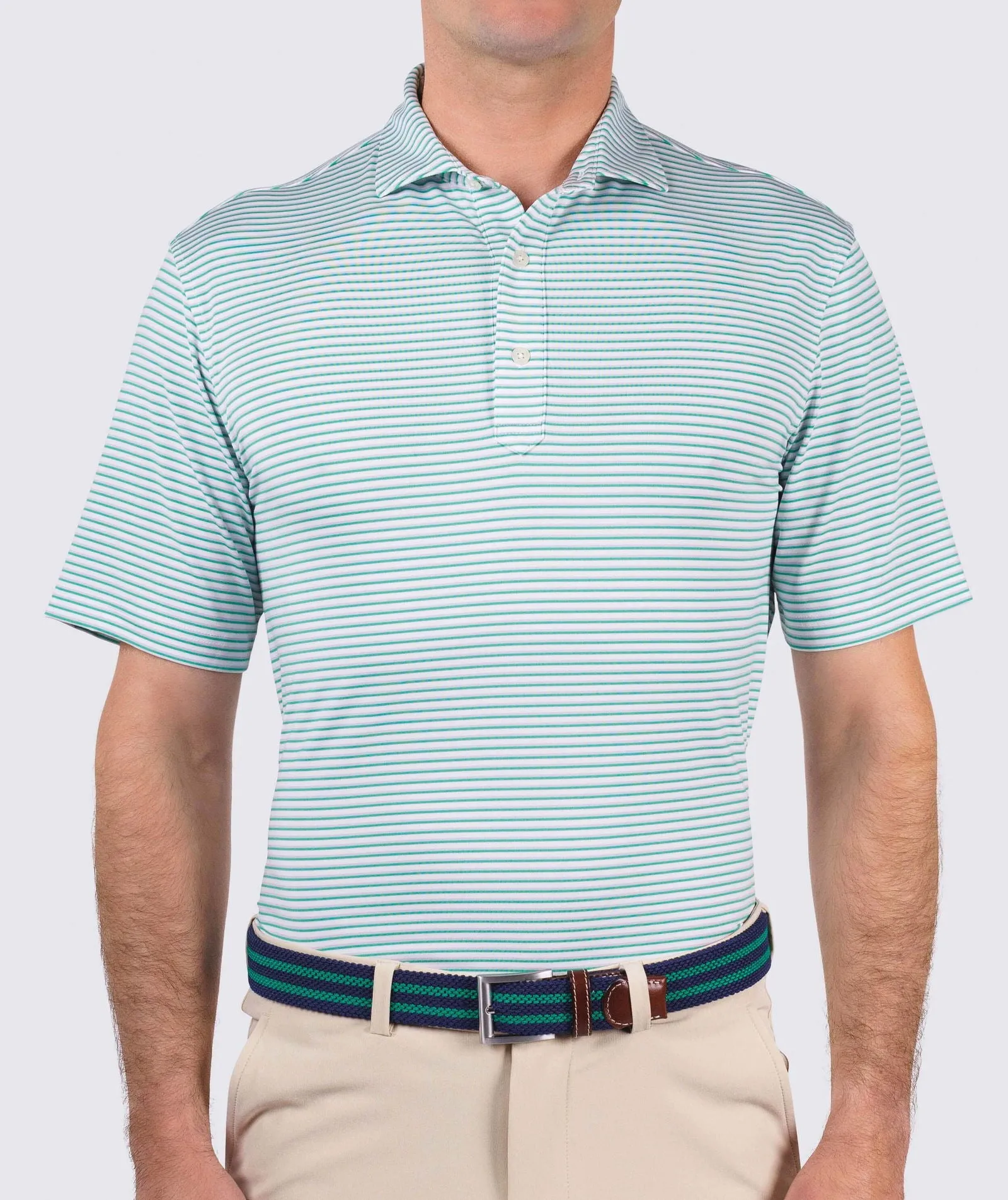 Dean Stripe Performance Polo