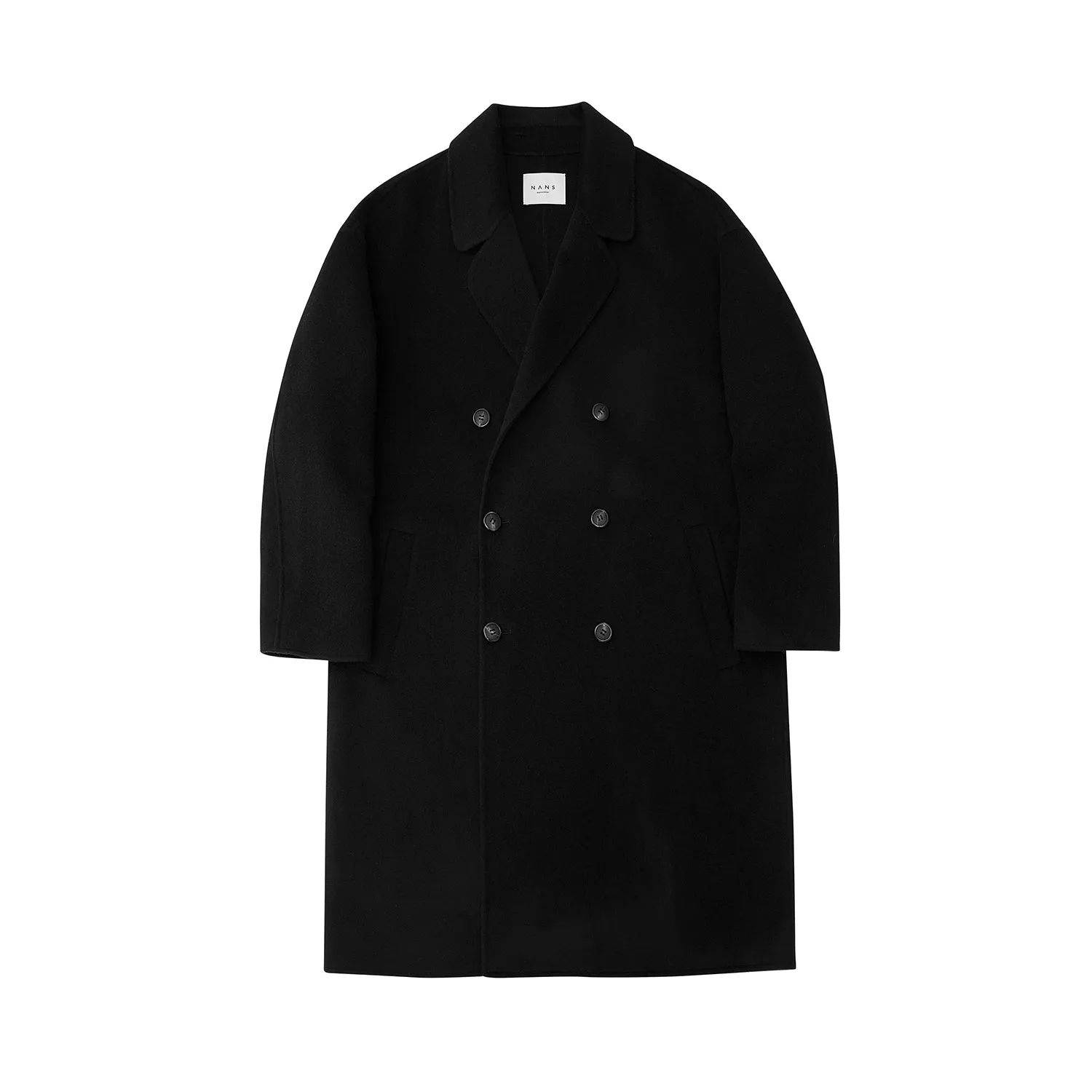 Double-Breasted Oversized Long Coat