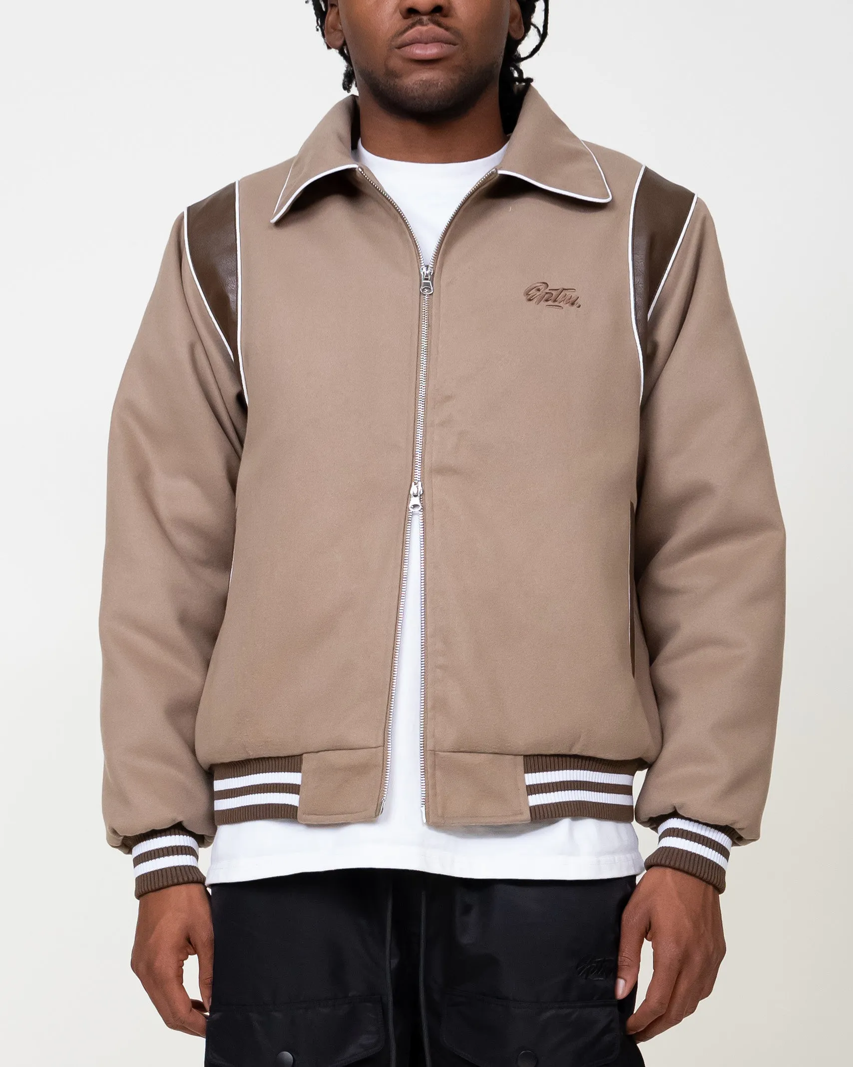 EPTM 23 VARSITY JACKET-MOCHA