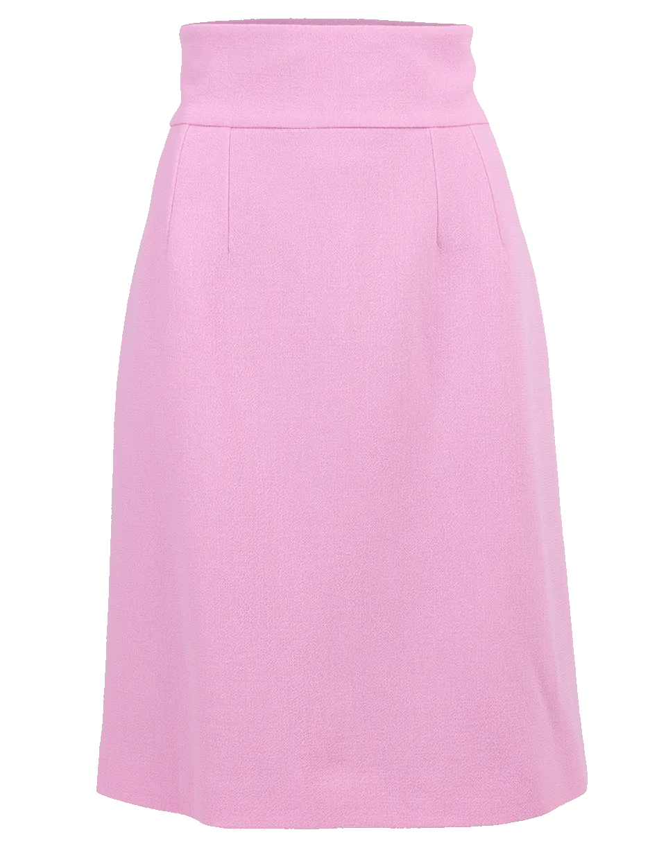 Fitted A-Line Skirt