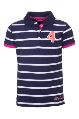 Girls Haxby Hooped Polo Shirt