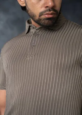 LCY | VERTICAL STRIPED TEXTURE POLO