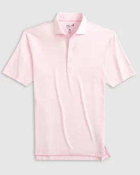 Lyndon Striped Jersey Performance Polo- Bahama Mama