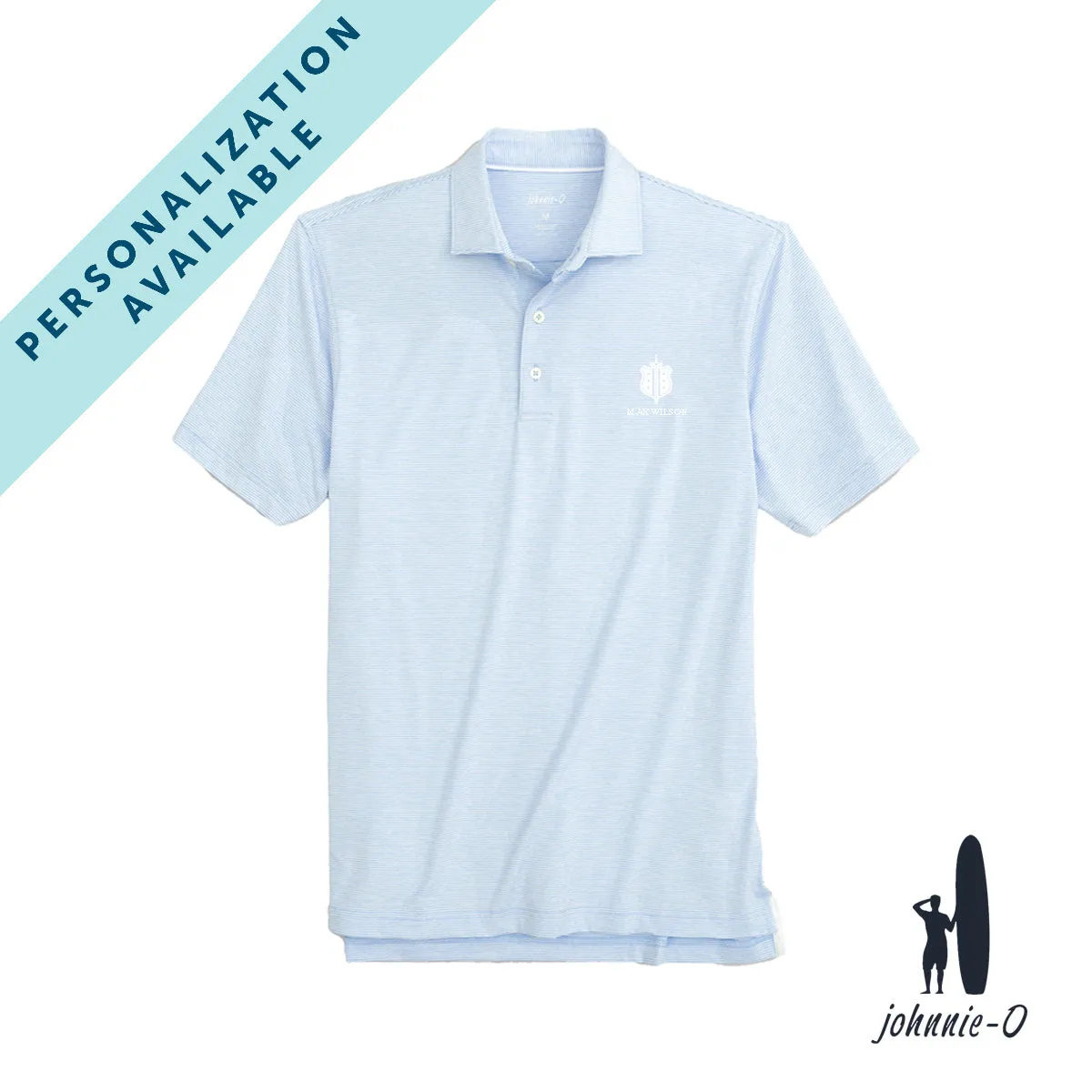 New! Phi Delt Personalized Johnnie-O Striped Polo