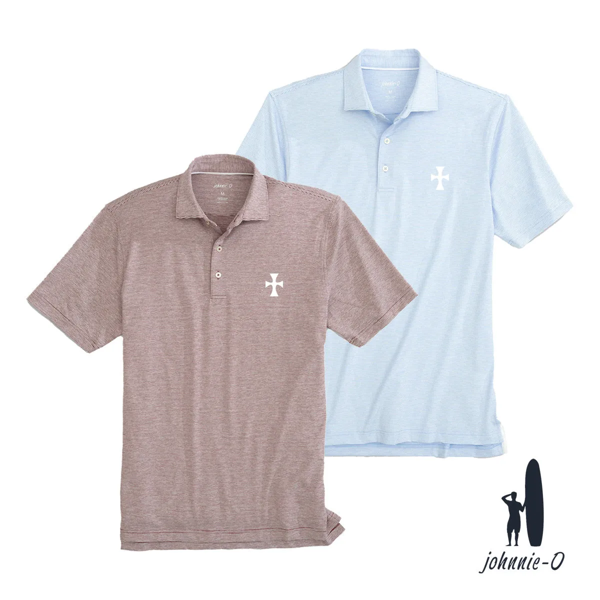 New! Sigma Chi Johnnie-O Striped Polo