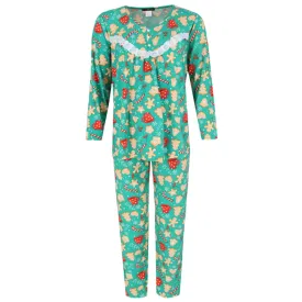 Not a Morning Person Women's Cocoa and Cookies Long Sleeve Pajama Set