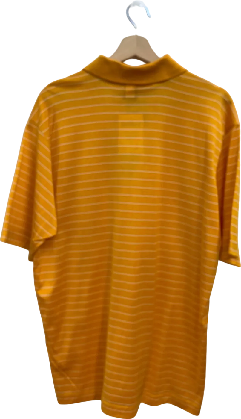 Paul & Shark Yellow Striped Polo Shirt UK L