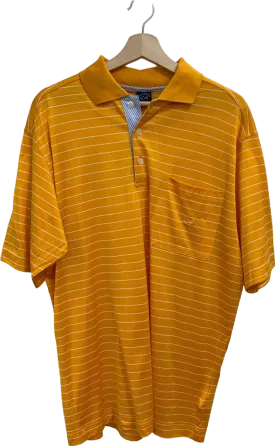 Paul & Shark Yellow Striped Polo Shirt UK L