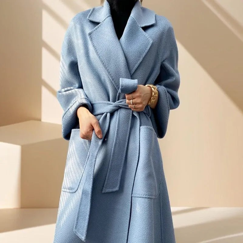 Premium Autumn/Winter Mid-Length Cashmere Coat