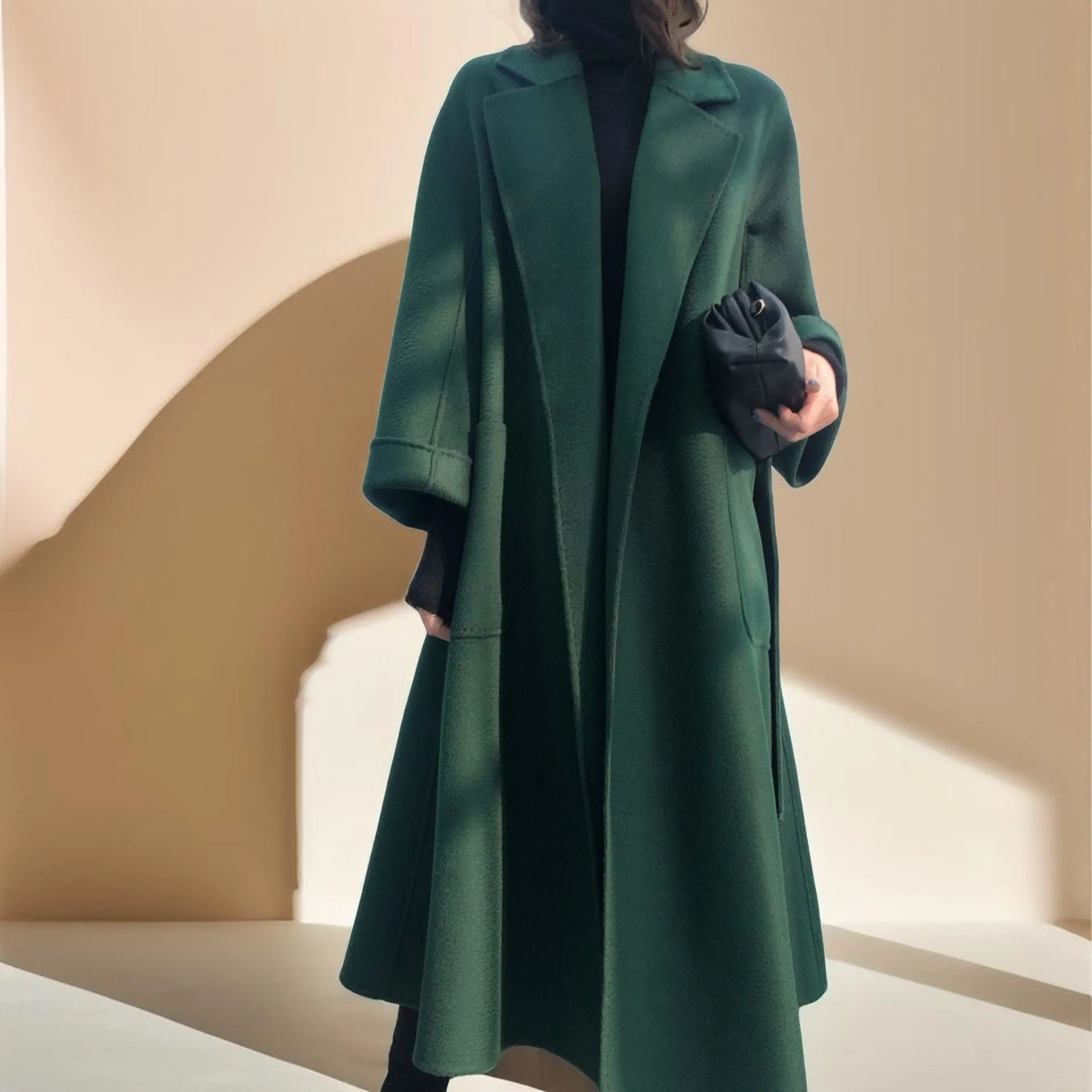 Premium Autumn/Winter Mid-Length Cashmere Coat