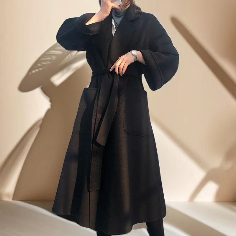 Premium Autumn/Winter Mid-Length Cashmere Coat