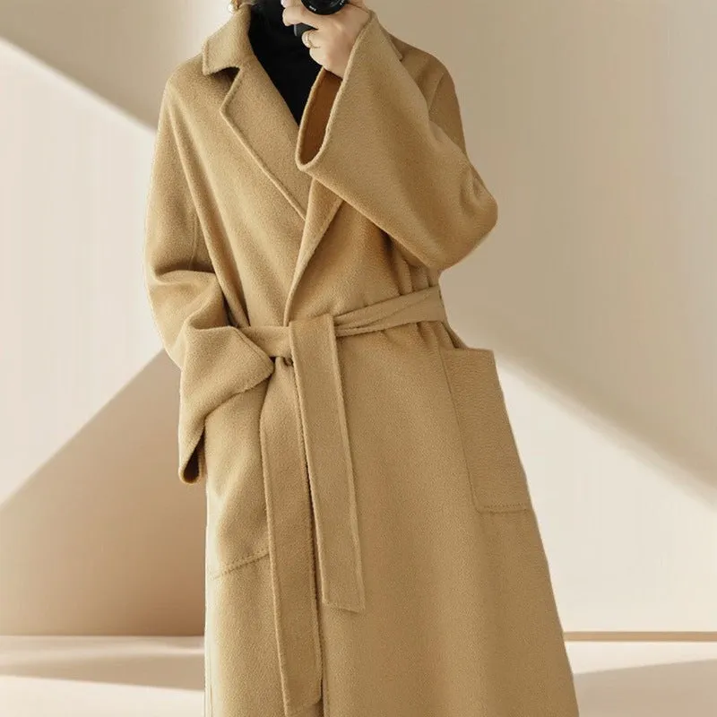 Premium Autumn/Winter Mid-Length Cashmere Coat