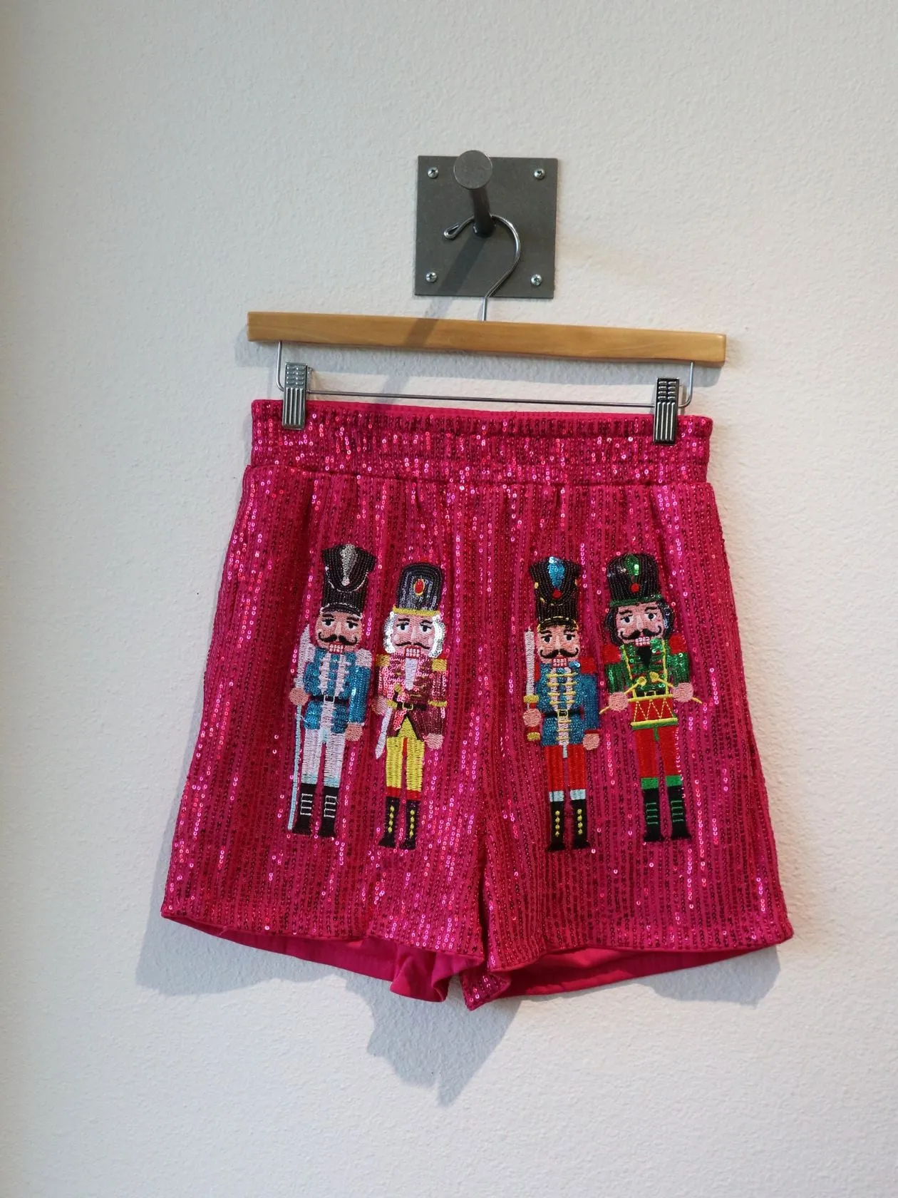 Sequin Nutcracker Shorts