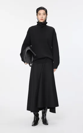 Skirt / JNBY Tailored Twill A-Line Long Skirt