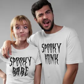 Spooky Babe & Hunk Halloween Matching Outfits Set, His & Hers, Couple's Holiday Wear