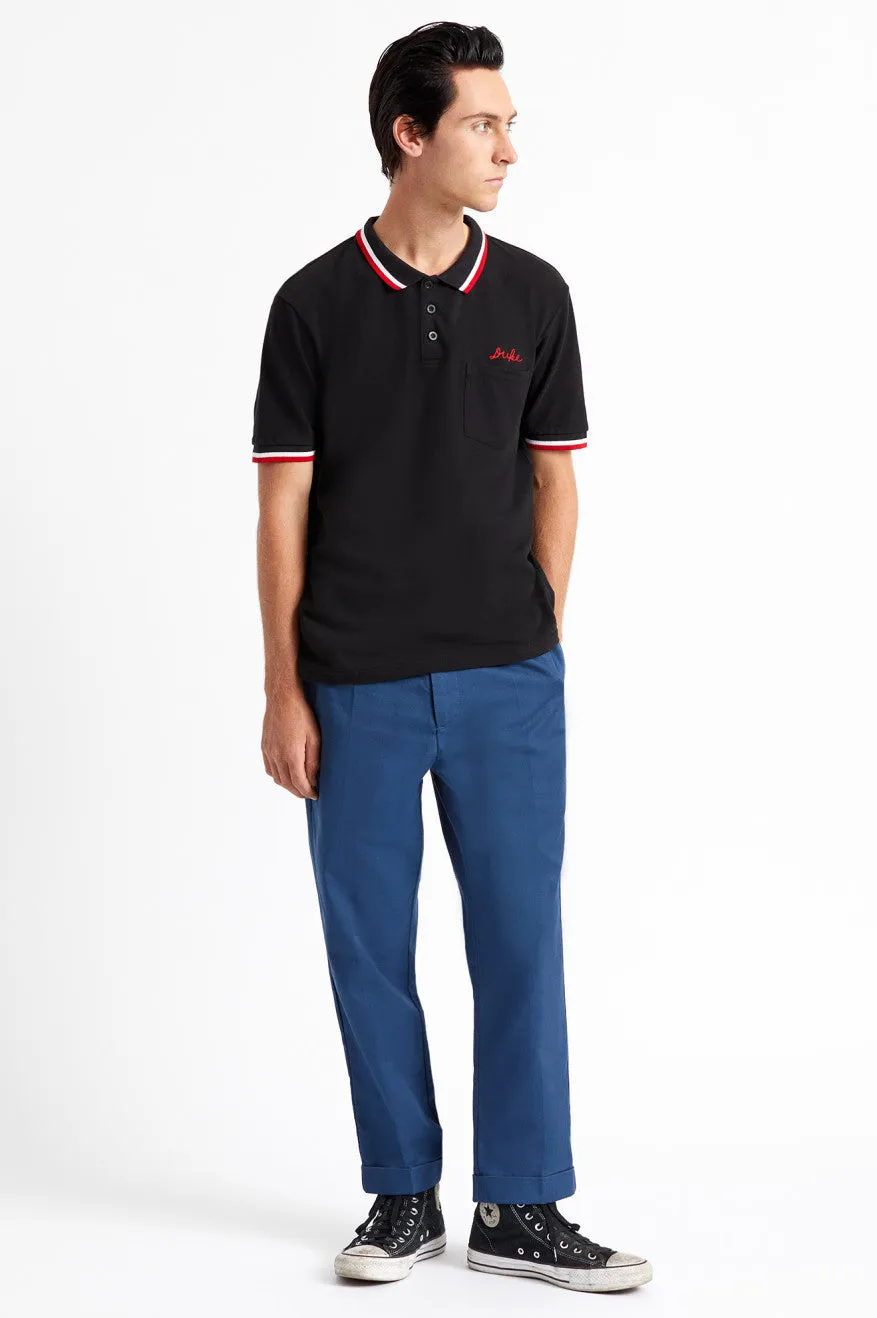 Strummer S/S Polo Knit - Black