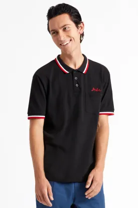 Strummer S/S Polo Knit - Black