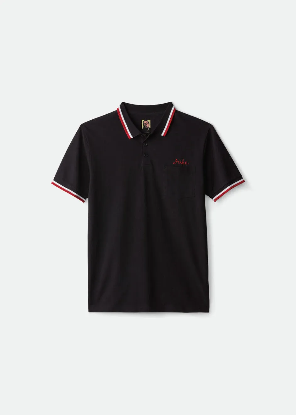 Strummer S/S Polo Knit - Black