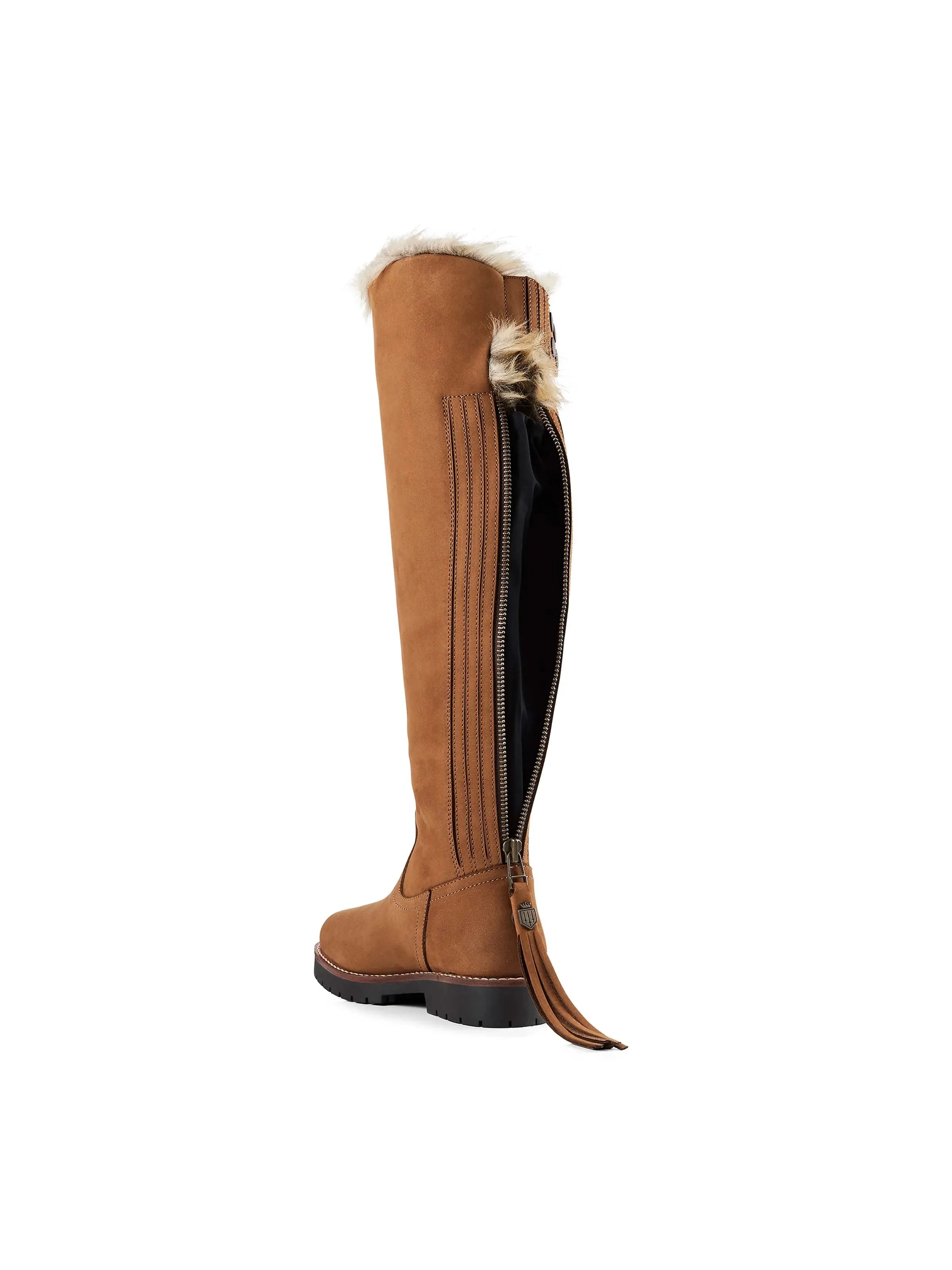 The Over The Knee Verbier Boot - Cognac