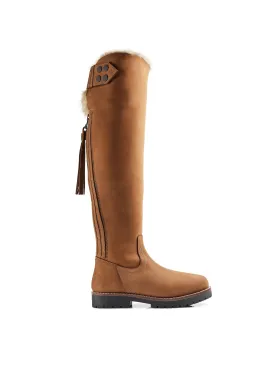 The Over The Knee Verbier Boot - Cognac