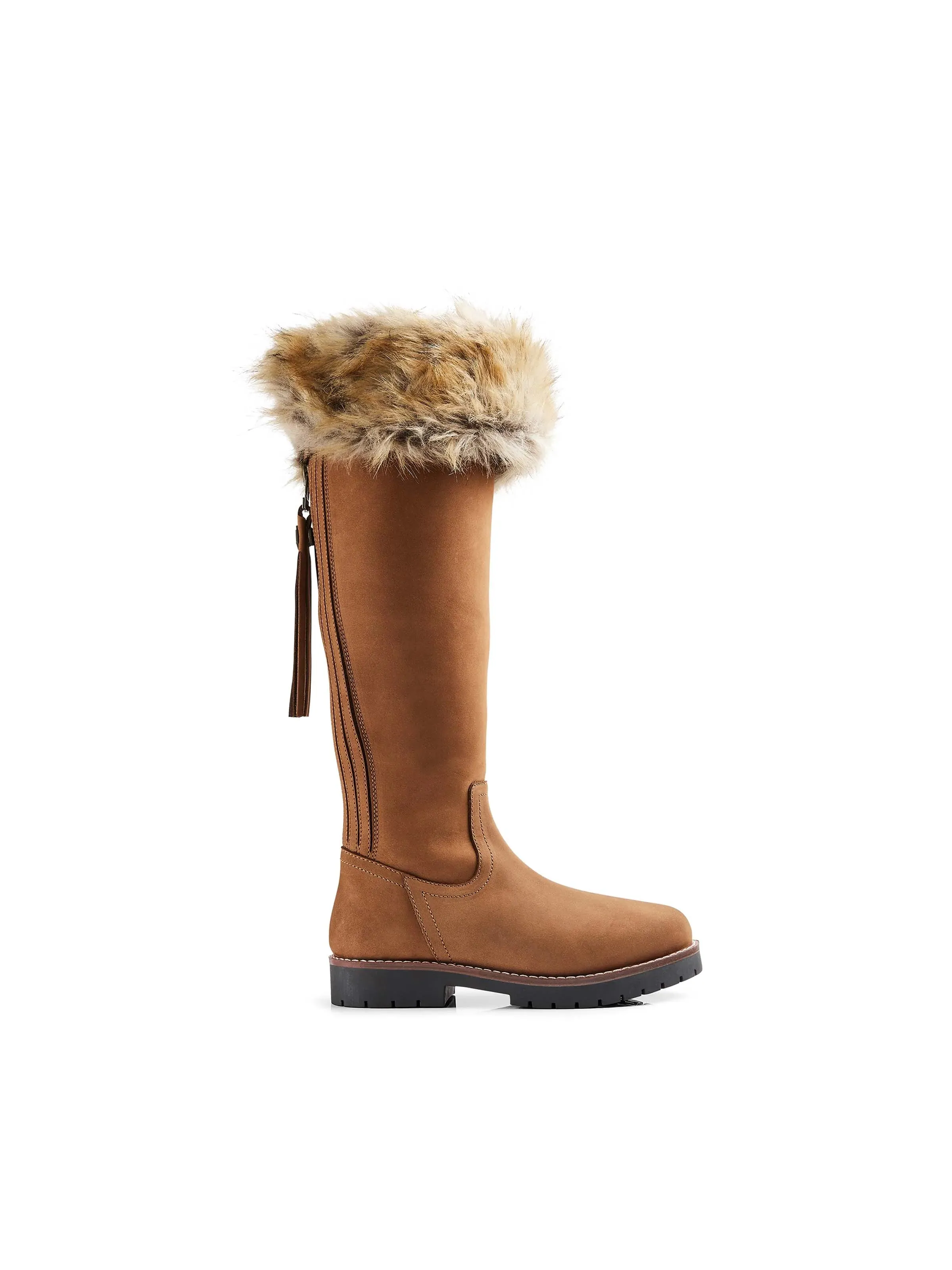 The Over The Knee Verbier Boot - Cognac