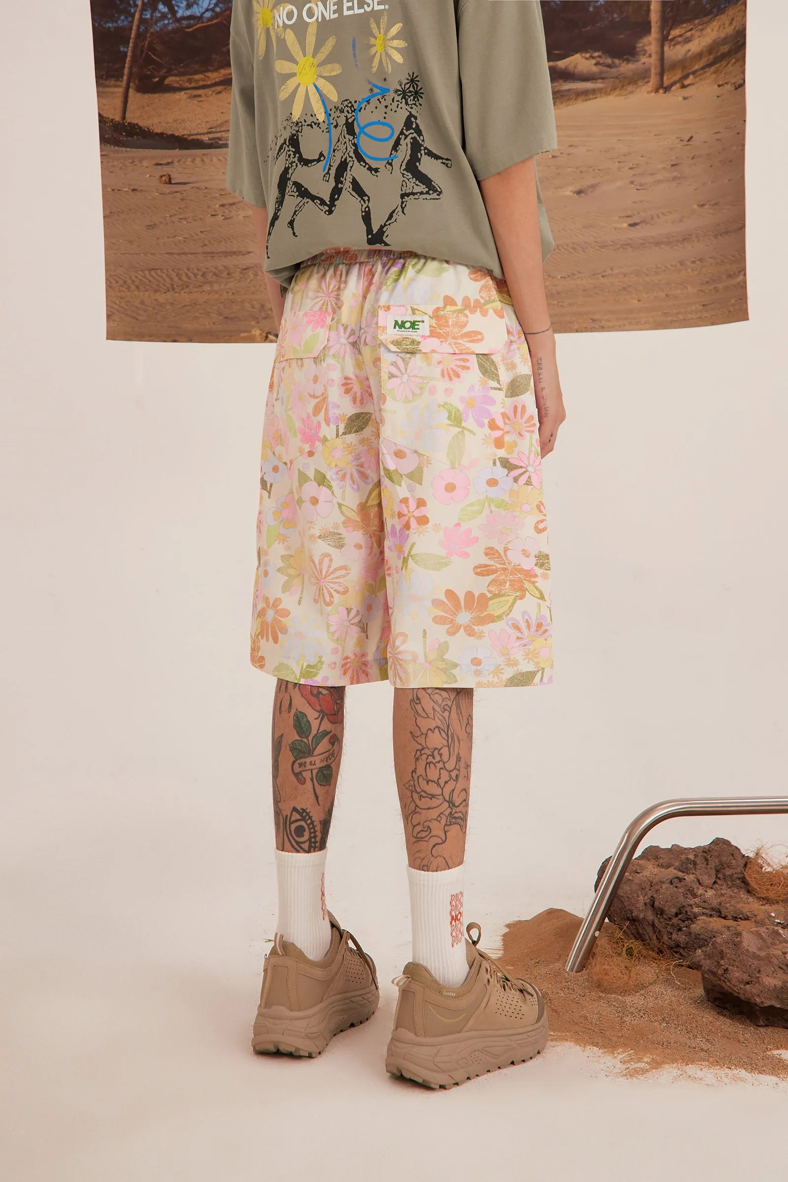 Vintage Flower Short Pants