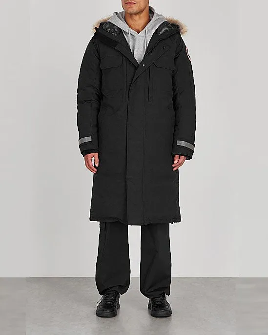 Westmount Black Fur-trimmed Artic-tech Coat