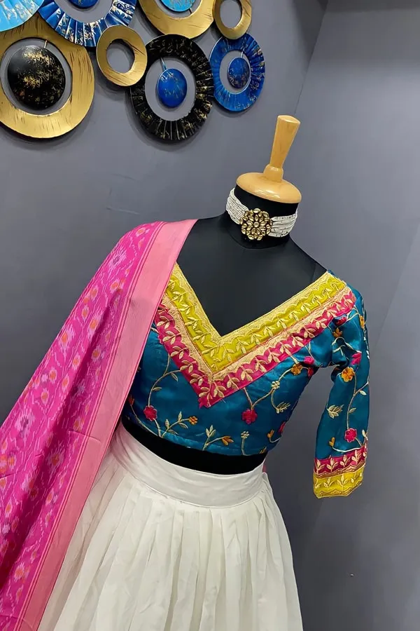 White Unique Lehenga For Sisters Wedding 2022