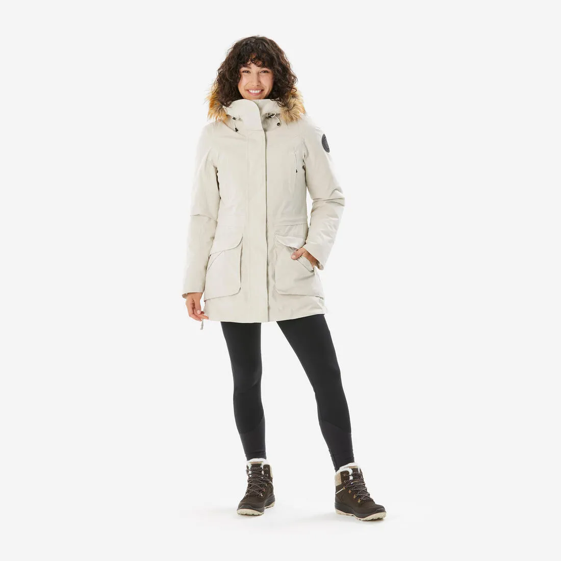 Women’s winter waterproof hiking parka - SH900 -20°C